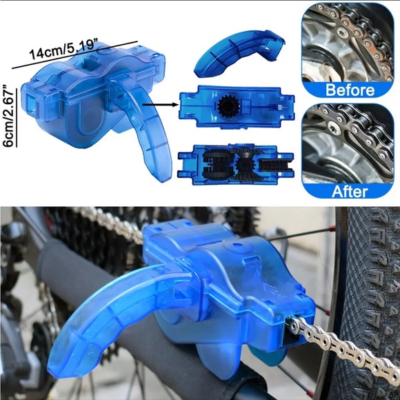 Bicycle Chain Cleaning Brush Set / Cleaner Chains Gear Grunge Bike Wash … - Picture 13 of 15